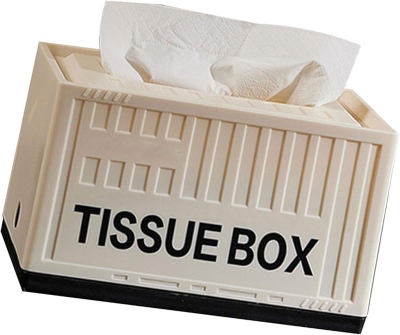 Black Tissue Dispenser Box Multipurpose Organizer for Home Office and Commercial Desk - Image 1